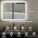 image 3 of HOMCOM 600 x 800 mm Bluetooth Bathroom Mirror with LED Lights Wall Mounted Silver | 80L x 60W x 3.5D cm