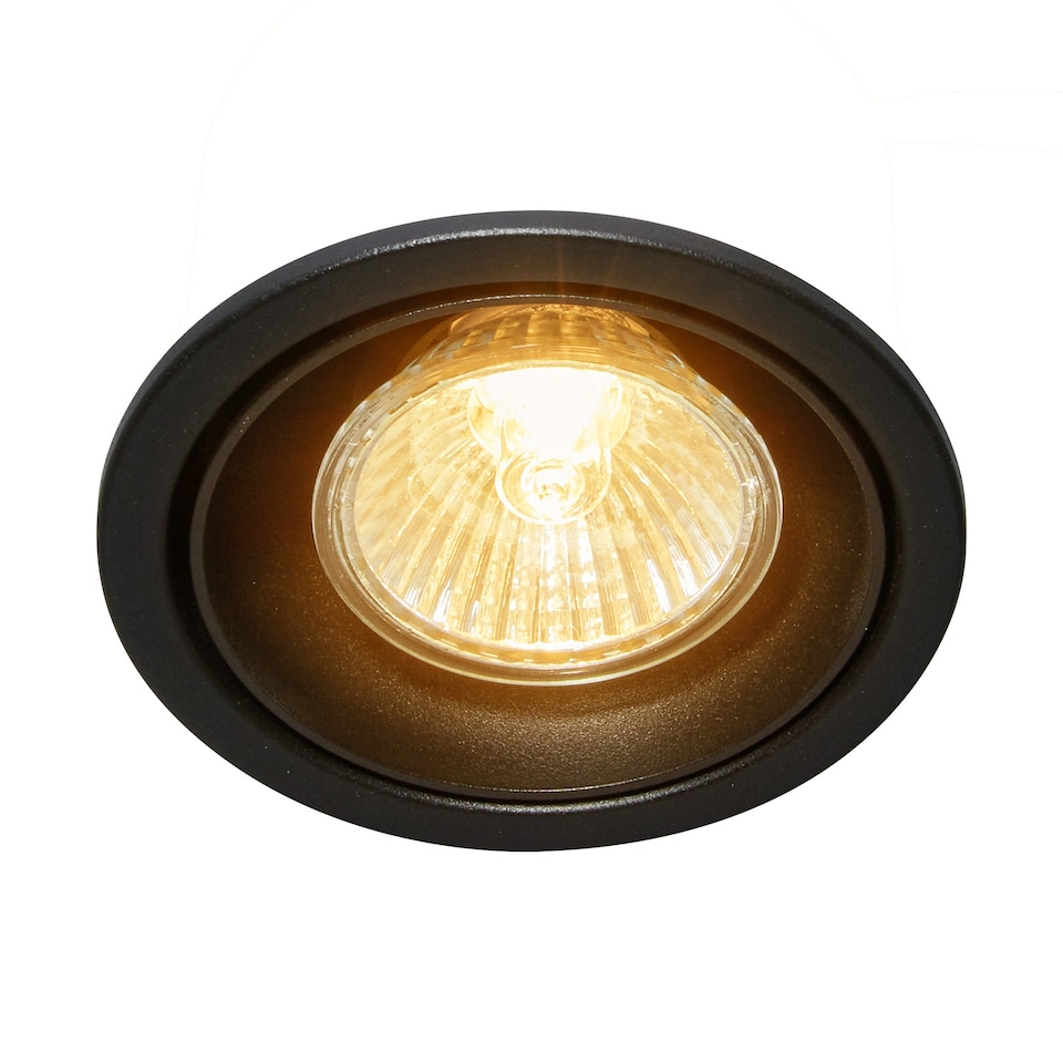 image 1 of Nordlux Sorina Indoor Downlight Black Metal GU10 Tilting - Mains Powered, IP20 | Black | Black