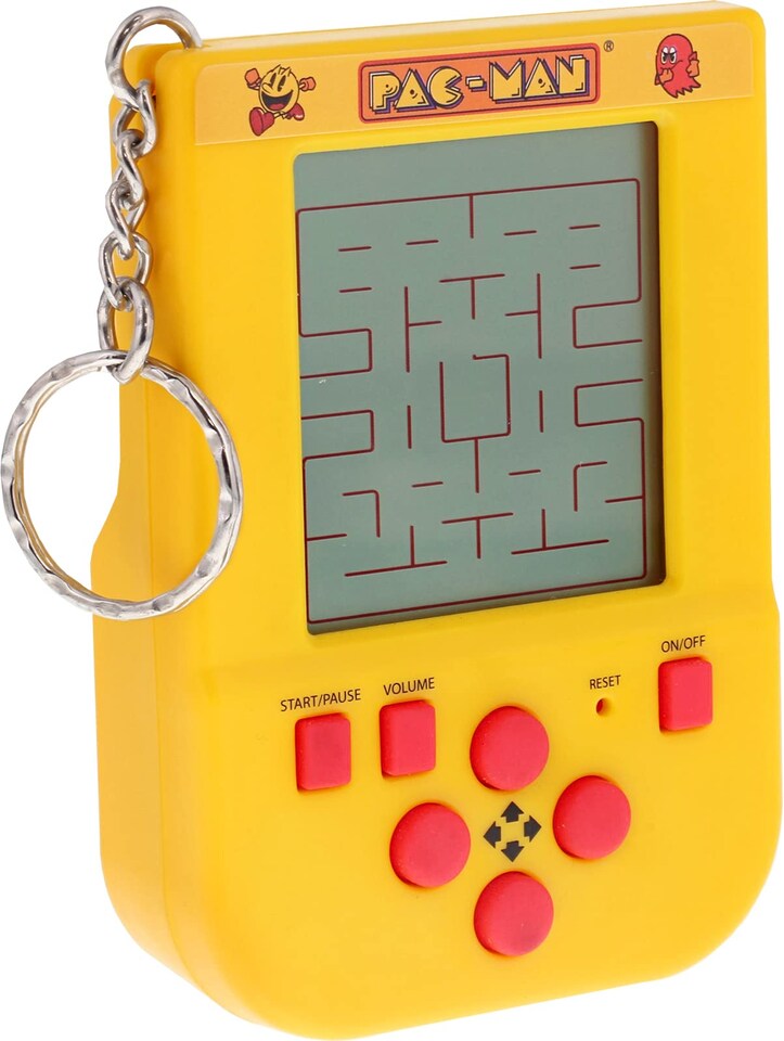 image 1 of PAC-MAN Mini Arcade Keychain LCD Handheld Game with Original Sounds