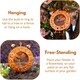 image 8 of Marco Paul Orange Clock Design Bird Feeder 33cm