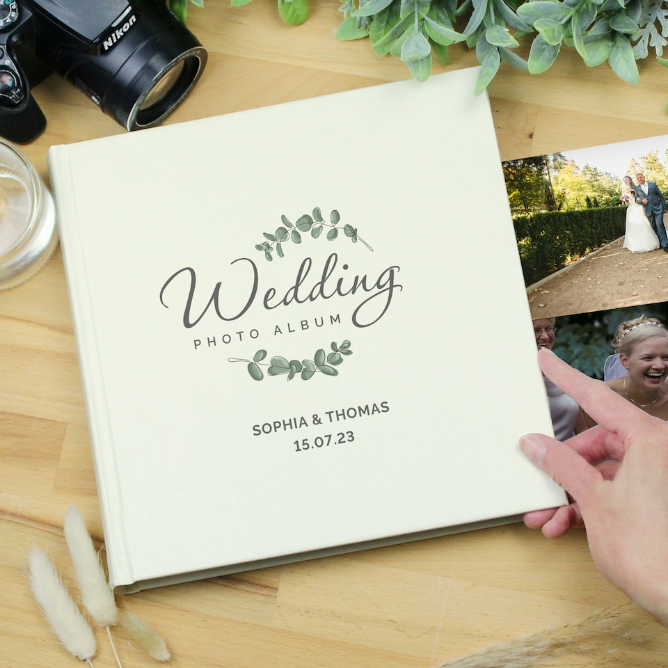 image 1 of Personalised Wedding Square Photo Album