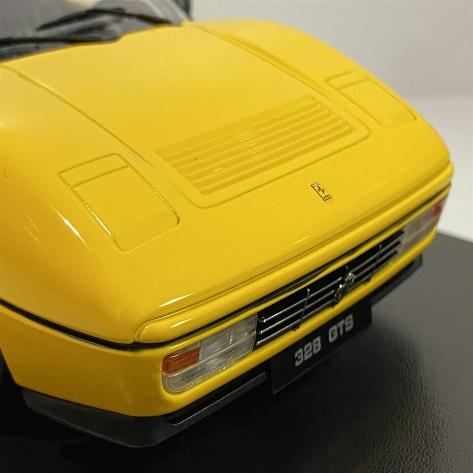 image 1 of 1985 Ferrari 328 GTS Yellow 1:18 Scale KK Scale 180552