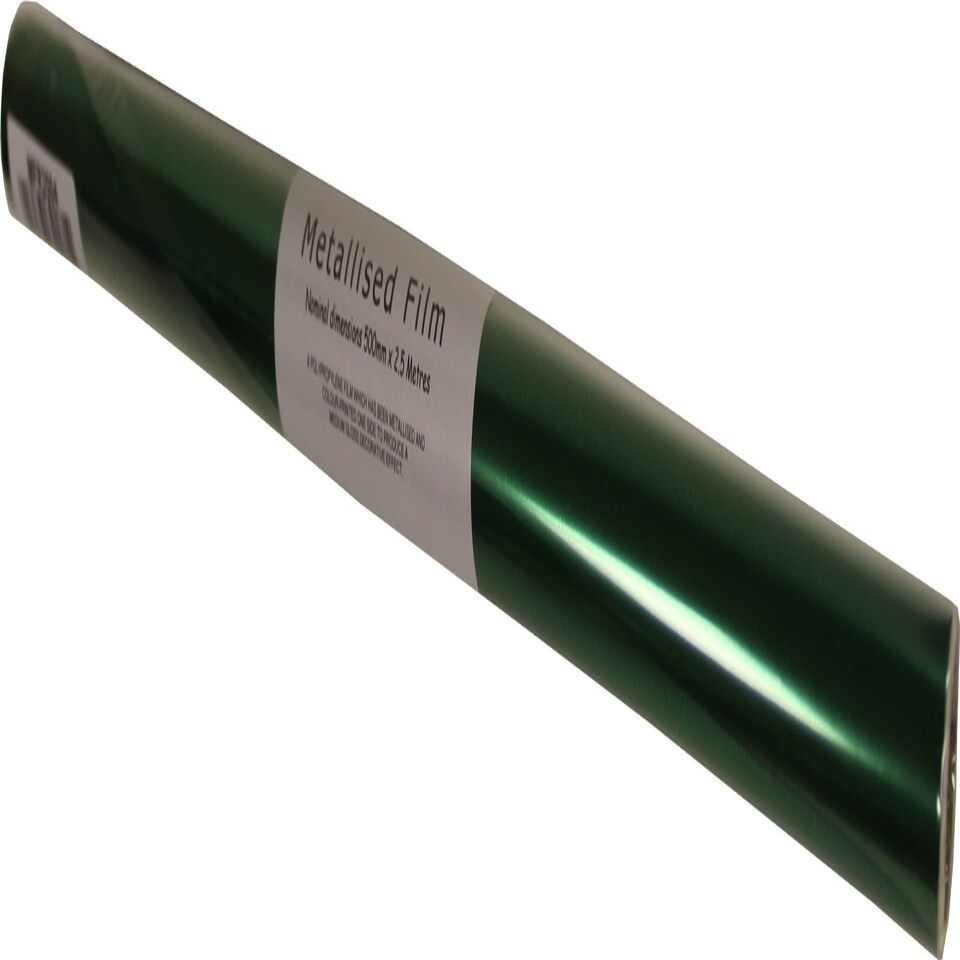 West - Metallised Film Roll, 600mm x 2.5m, Green