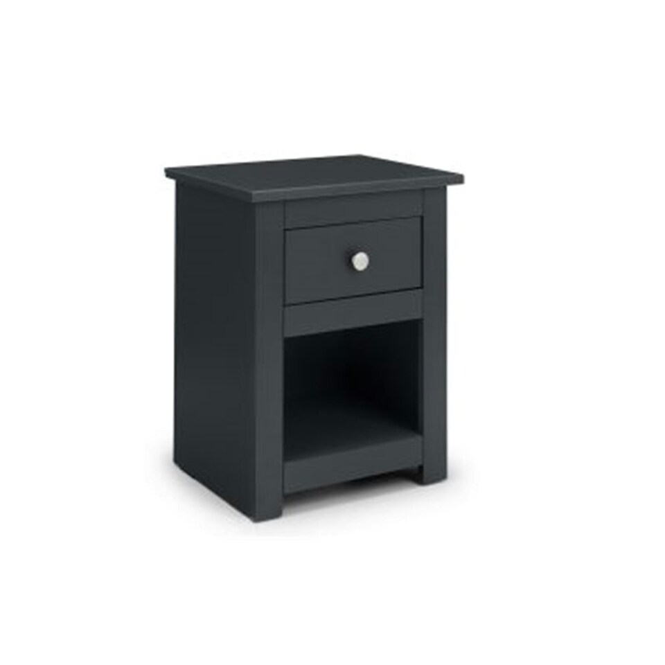 image 1 of Traditional Anthracite Bedside Drawer - 1 Drawer