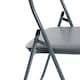 image 4 of Harbour Housewares Padded Folding Chairs - Grey - Pack of 6 | Grey | Grey