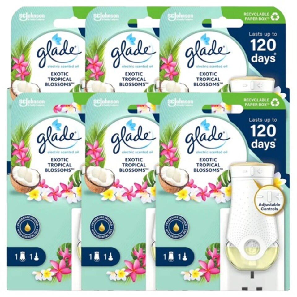 image 1 of Glade Touch & Fresh Holder Tropical Blossoms | Green | 3 - Green | 3