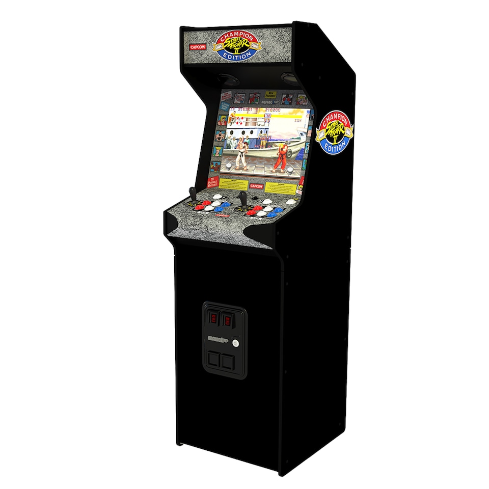 image 1 of Arcade1up - Street Fighter Deluxe 14-In-1 Wifi Enabled Arcade Machine