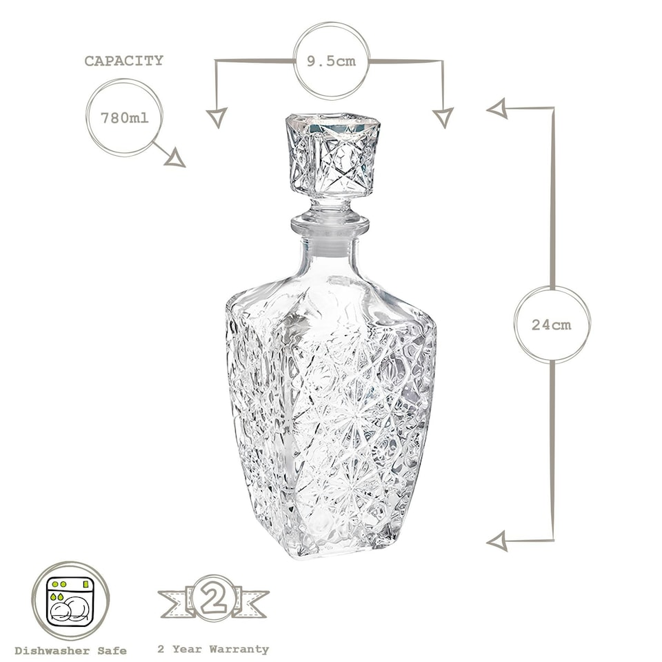 image 1 of Bormioli Rocco Dedalo Whisky Decanter - 780ml Clear