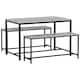 image 7 of Vida Designs Brooklyn 4 Seater Dining Set 3 Piece Table & Bench Set, Grey