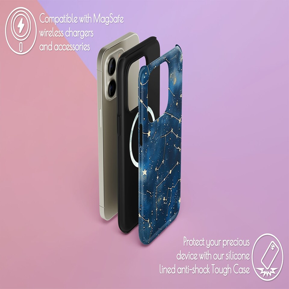 image 1 of Stellar Sky Phone Case Blue | iPhone 13
Slim | iPhone 13
Slim