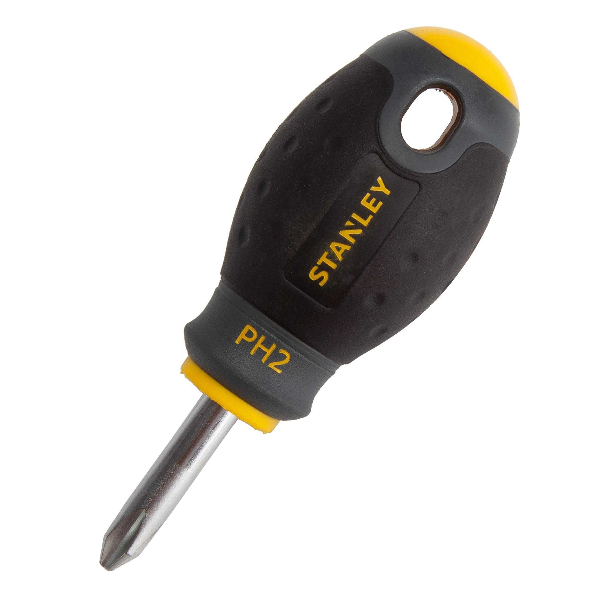 Stanley FatMax Stubby Phillips Head Screwdriver Black Black/Yellow One Size 1