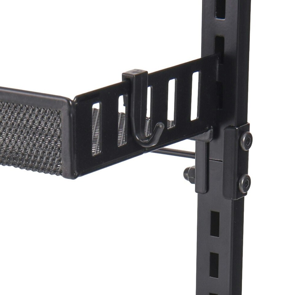 image 1 of Living and Home Black Steel Over-the-Door Kitchen Pantry Organiser
