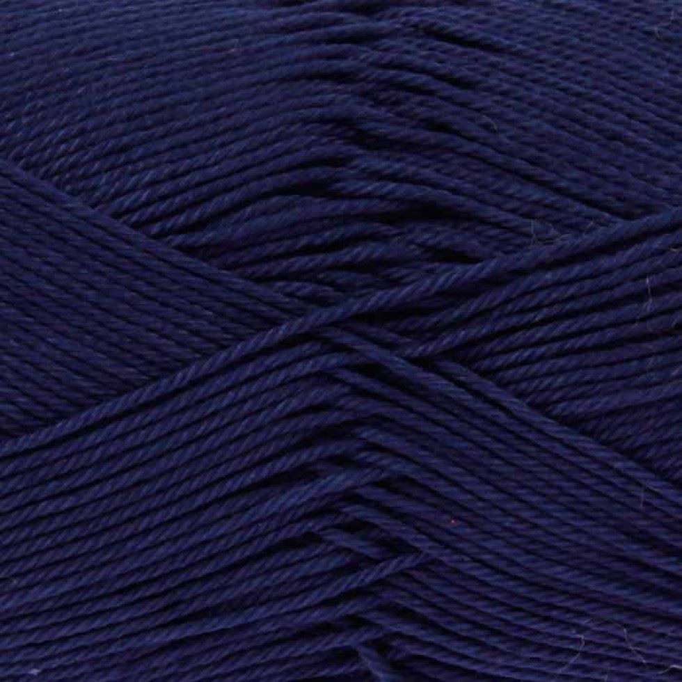 King Cole Navy Giza Cotton 4 Ply Yarn (Value Pack 12 x 50g Balls) For Crochet, Knitting - 158m per ball