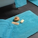 image 4 of Heavyweight Reversible Bath Mat Rug 53 x 85cm - Turquoise