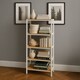 image 1 of Neo 5 Tier Bamboo Storage Shelf Shelves Rack Adjustable | Brown | Natural Wood / White