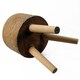 image 5 of 36cm x 25cm Woven Effect Composite Large Planter Brown