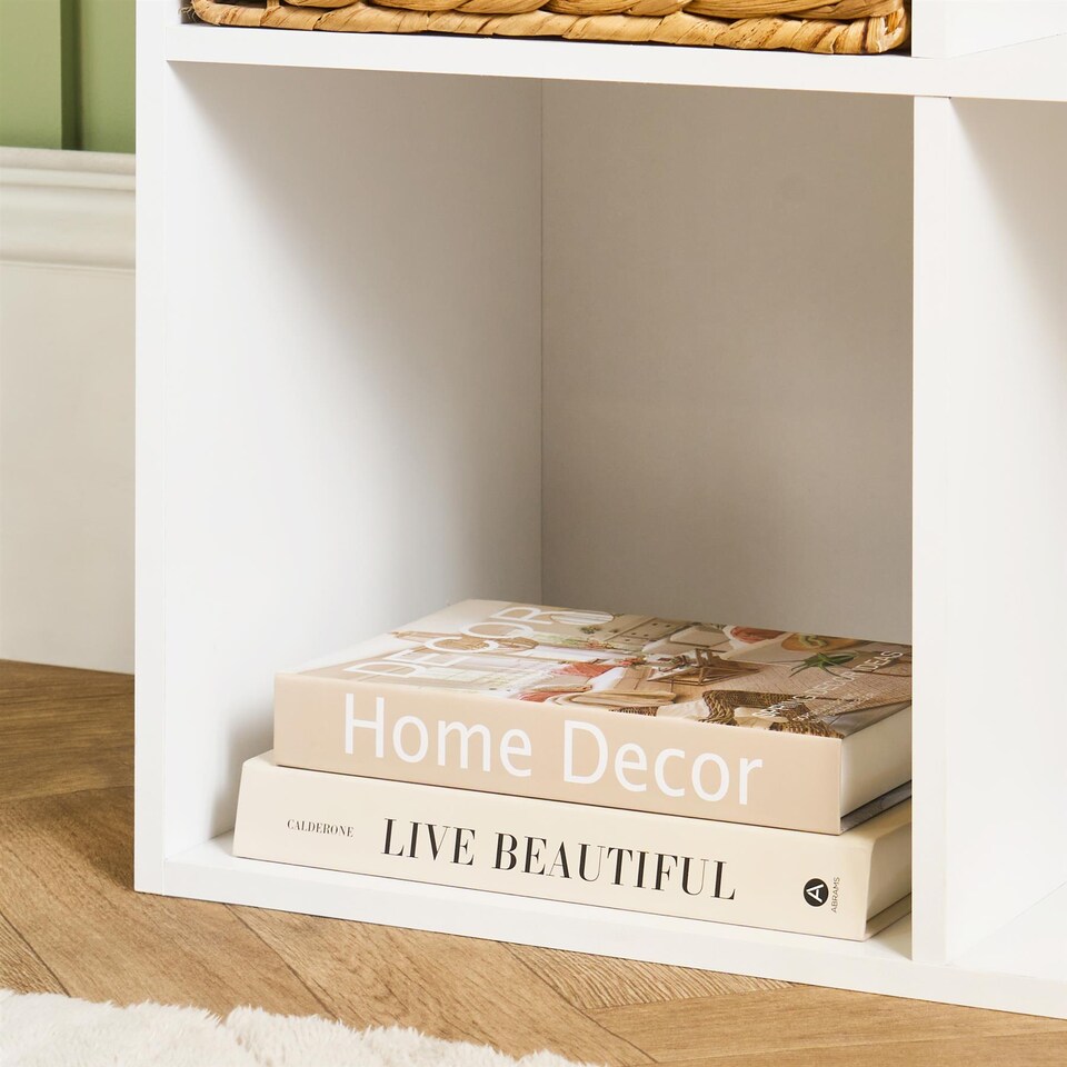 image 1 of OHS Oslo 4 Cube Freestanding Storage Unit Bookcase Shelf
