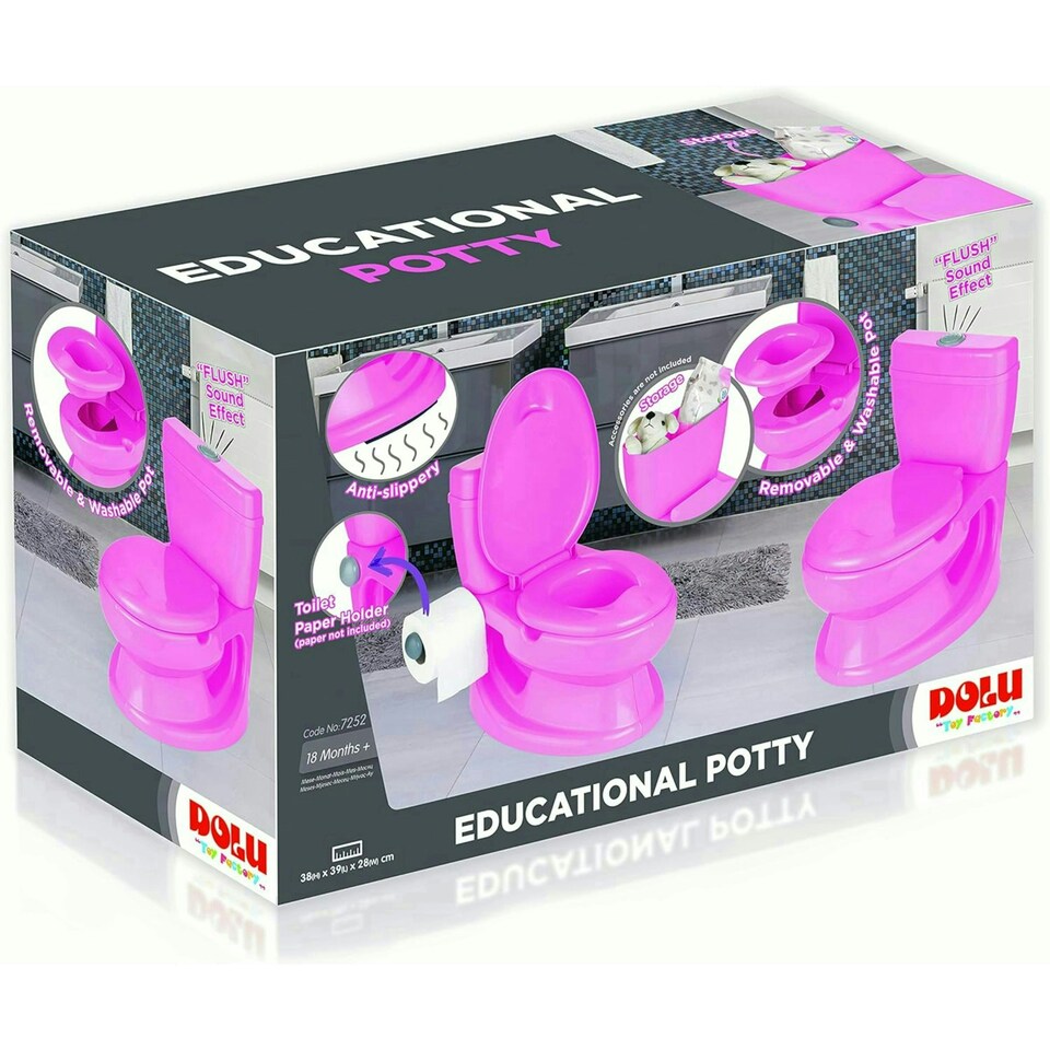 image 1 of Dolu Toddlers Bathroom Training Potty - Pink