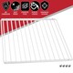 image 2 of SPARES2GO Fridge Shelf for Cookology Freezer Adjustable White Extendable Arms White