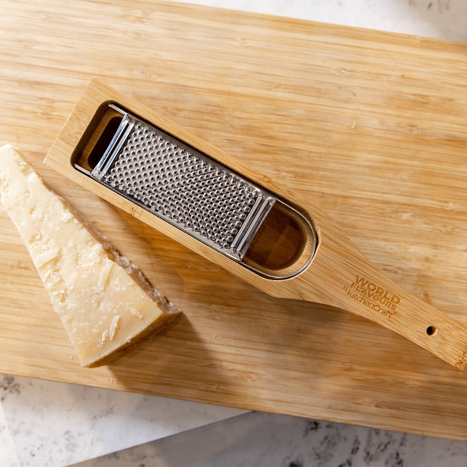 image 1 of KitchenCraft Grater Wood Bamboo Italian