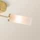 image 5 of ValueLights Canya Gold 3 Way IP44 Reeded Glass Ceiling Light | Gold