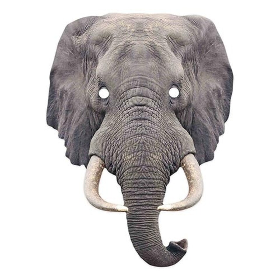 Elephant Animal Cardboard Face Mask