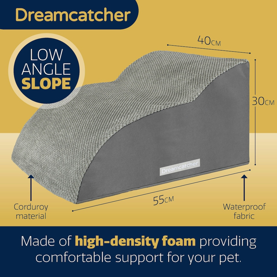image 1 of Dreamcatcher 2 Step Dog Stairs for Bed 55x40x30cm, High Density Foam Ramp