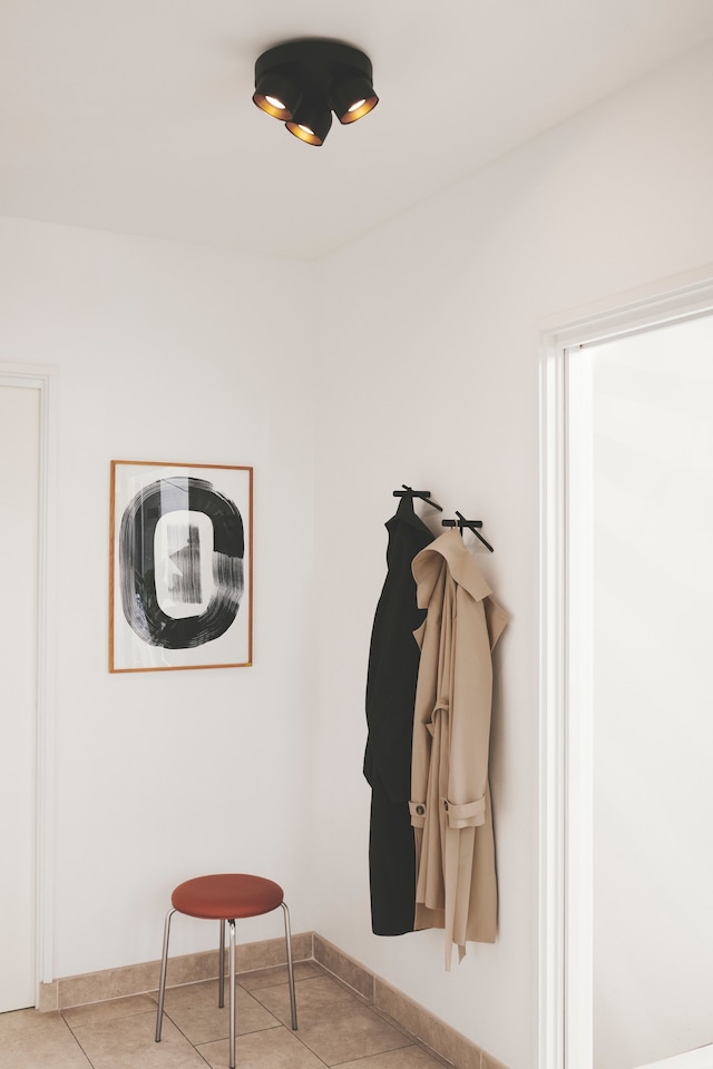 image 1 of Nordlux Pitcher Indoor Spot Light Black Metal GU10 Gold Inner - Mains Powered, IP20