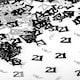 image 3 of 4 x 14g Black 21st Birthday Confetti