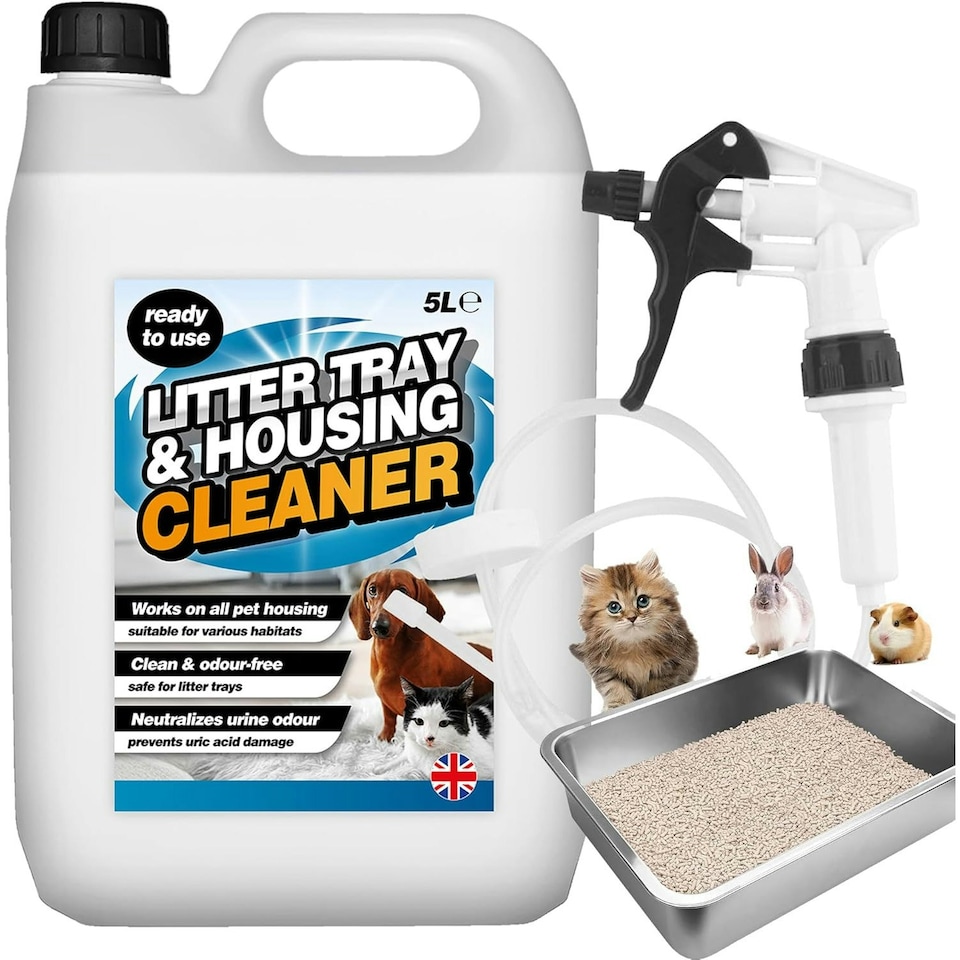 image 1 of 1 x 5L Ready To Use Litter Tray & Housing Cleaner With Convenient Long Hose Trigger N/A