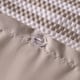 image 5 of OHS Stripe Embossed Duvet Cover and Pillowcase Bedding Set, King - Natural