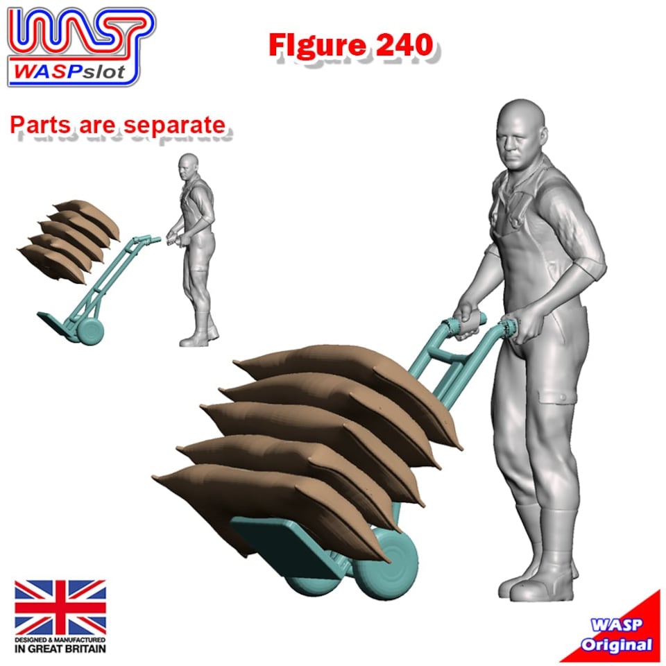 Trackside Figure Scenery Display No 240 New 1:32 Scale WASP