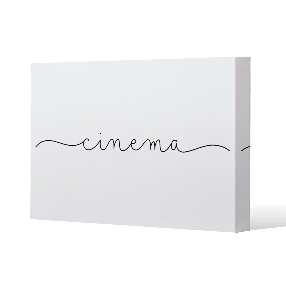 image 1 of Text Cinema (Canvas Print) 77 x 51 x 4cm