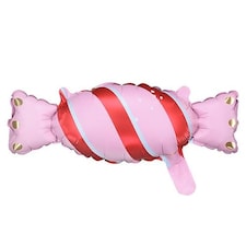 Pink Candy Stripe Sweet Mini Air Fill Foil Balloon 40cm / 15 in - Pack of 5 | Pink