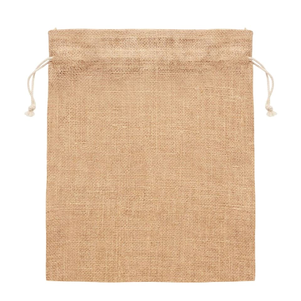 image 1 of MidOcean Jute Gift Bag - Beige - 32cm x 25cm Brown