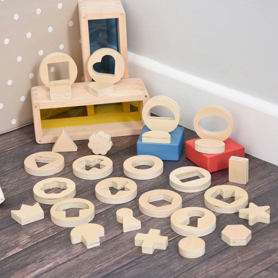 image 1 of Inside Outside Wooden Shapes