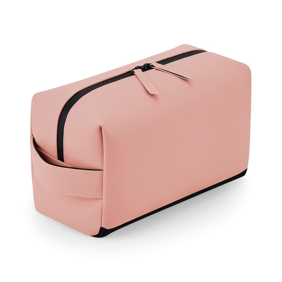 Bagbase Matte PU Toiletry Bag | Pink | Nude Pink | One Size | 1