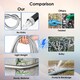 image 8 of 100FT Garden Hose Pipe Stainless Steel Lightweight Durable Strong Kink Free Leakproof Rust-Proof Spray Water Gun HosePipe Reel 30M