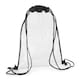 image 1 of Bagbase Transparent Drawstring Bag - Clear/Black - One Size Clear | One Size