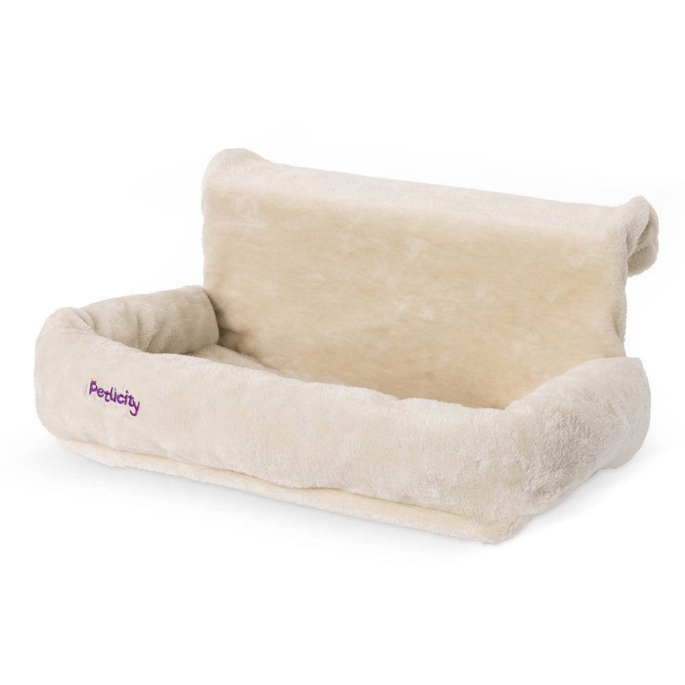 Snuggle Padded Cat Radiator Bed Beige