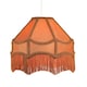 image 2 of Traditional Victorian Empire Lampshade in Mustard Ochre Velvet with Long Tassels | Yellow | Ochre | 1
