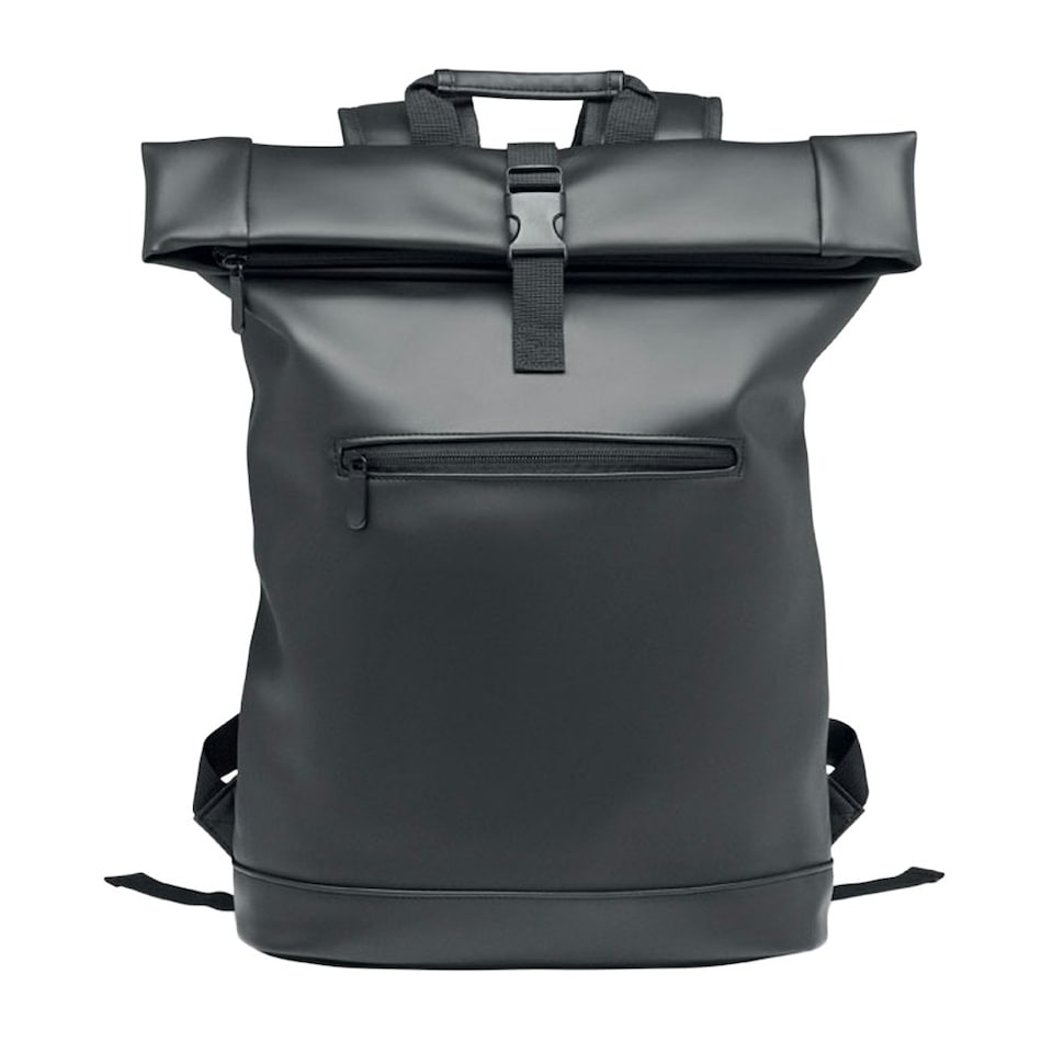 image 1 of MidOcean Bai Roll Roll Top PU Laptop Backpack - Black - One Size | Multi