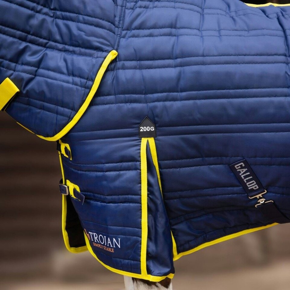image 1 of Gallop Equestrian Trojan 200G Combo Stable Rug Blue | Size: 5ft 9
Colour: Navy
