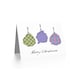 image 2 of Xmas Merry Tree Baubles Tartan Christmas Card