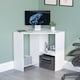image 1 of Vida Designs Hetton Corner Computer Desk 2 Shelf Home Office Workstation, White