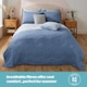 image 3 of Silentnight Summer Breeze Seersucker Coverless Duvet 2.5 Tog Blue Light Grey | Blue | Blue | SuperKing