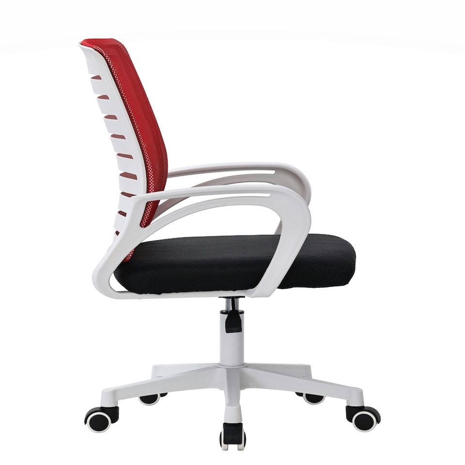 image 1 of MOF Office Chair Ergonomic Desk Chair Lumbar Support Height Adjustable 2107 Red
