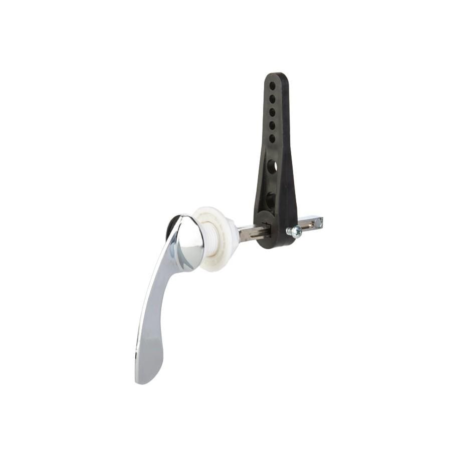 Securplumb Chrome Cistern Lever Set Black Black 1