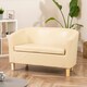 image 3 of Meriden 2 Seat Tub Sofa Cream