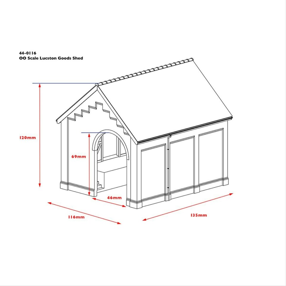 image 1 of Bachmann Scenecraft Lucston Goods Shed (Pre-Built)
